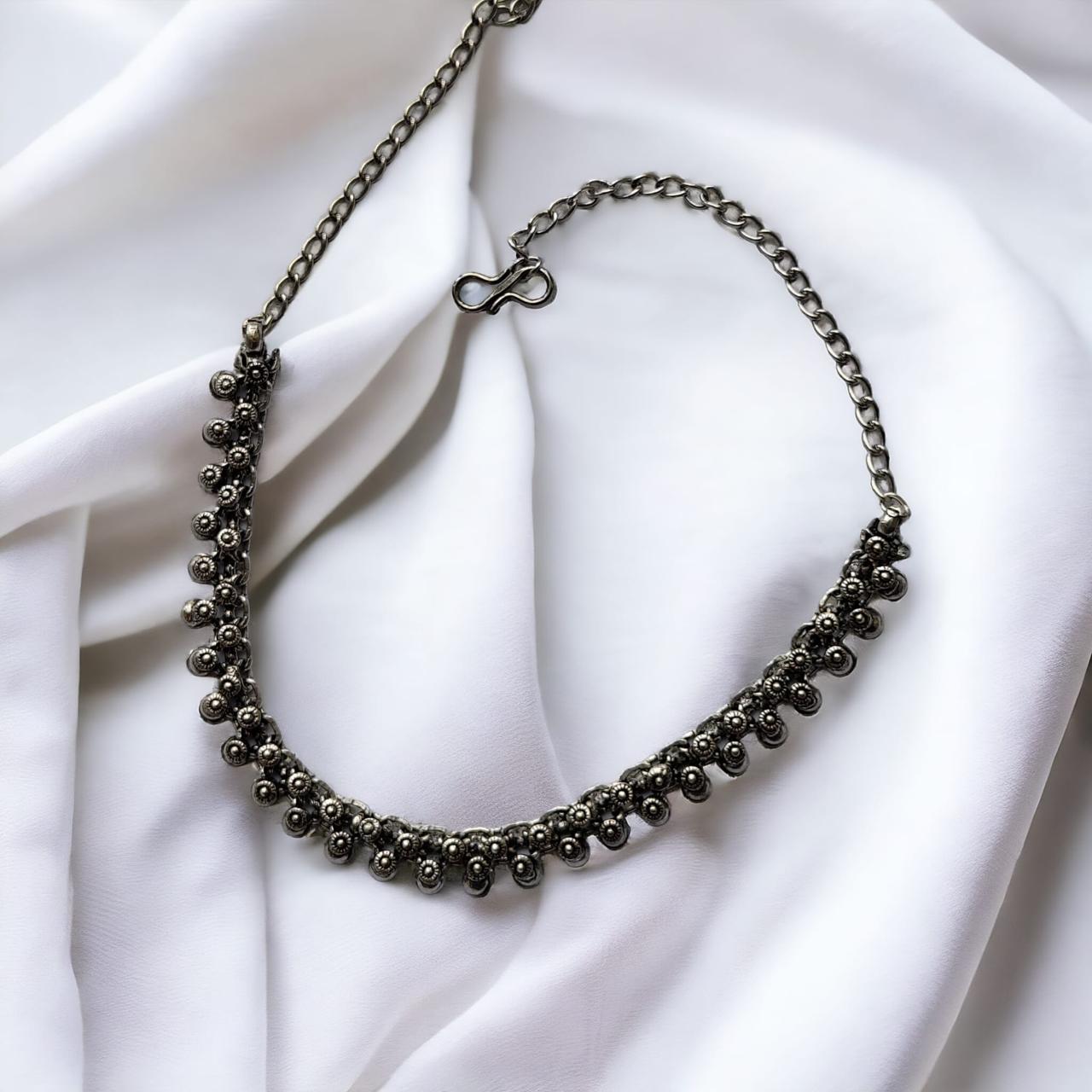 Statement Elegance Chain Indian Oxidized Boho Bohemia Ethnic Choker Necklace