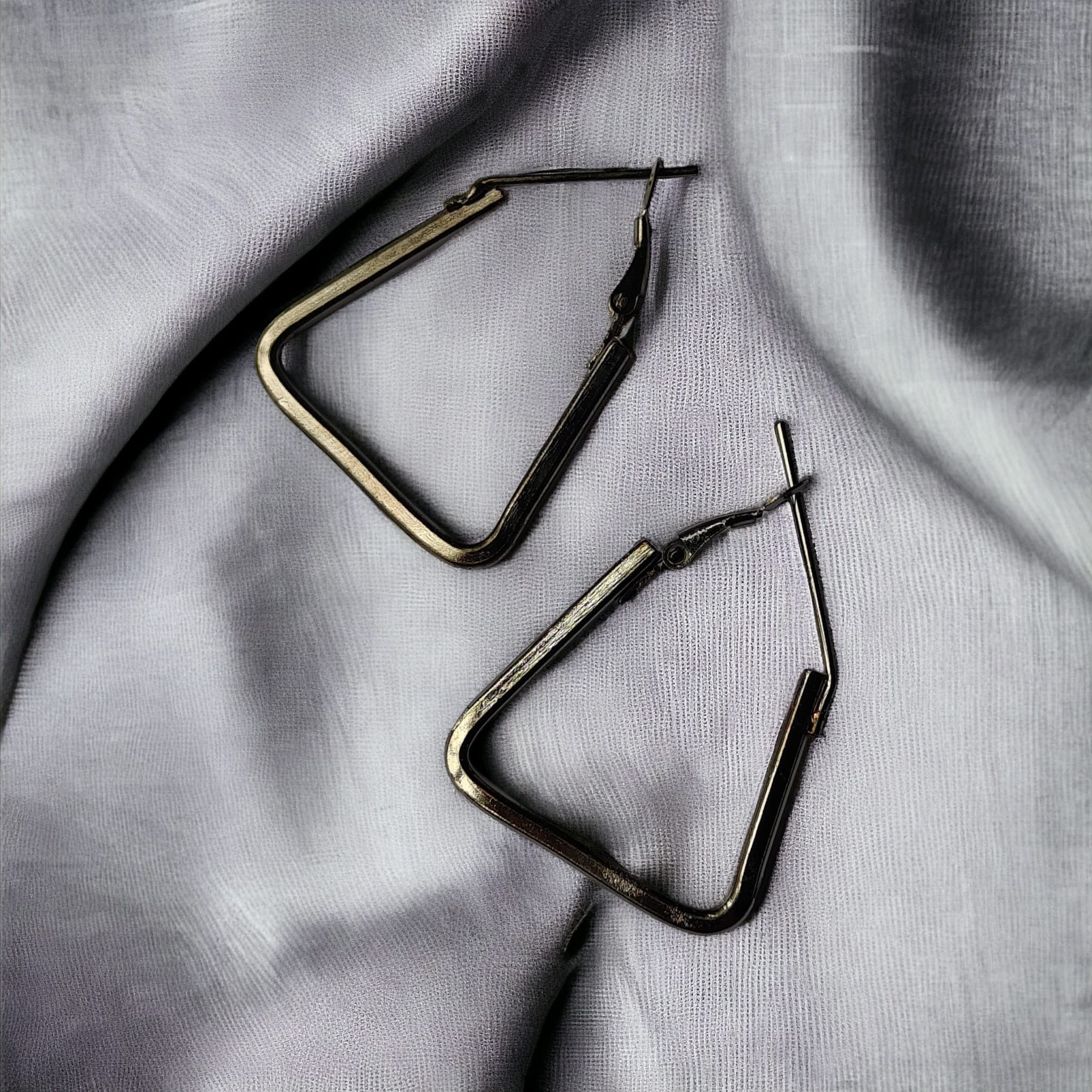 Small Triangle Summer Beach Dainty Hoop Earring