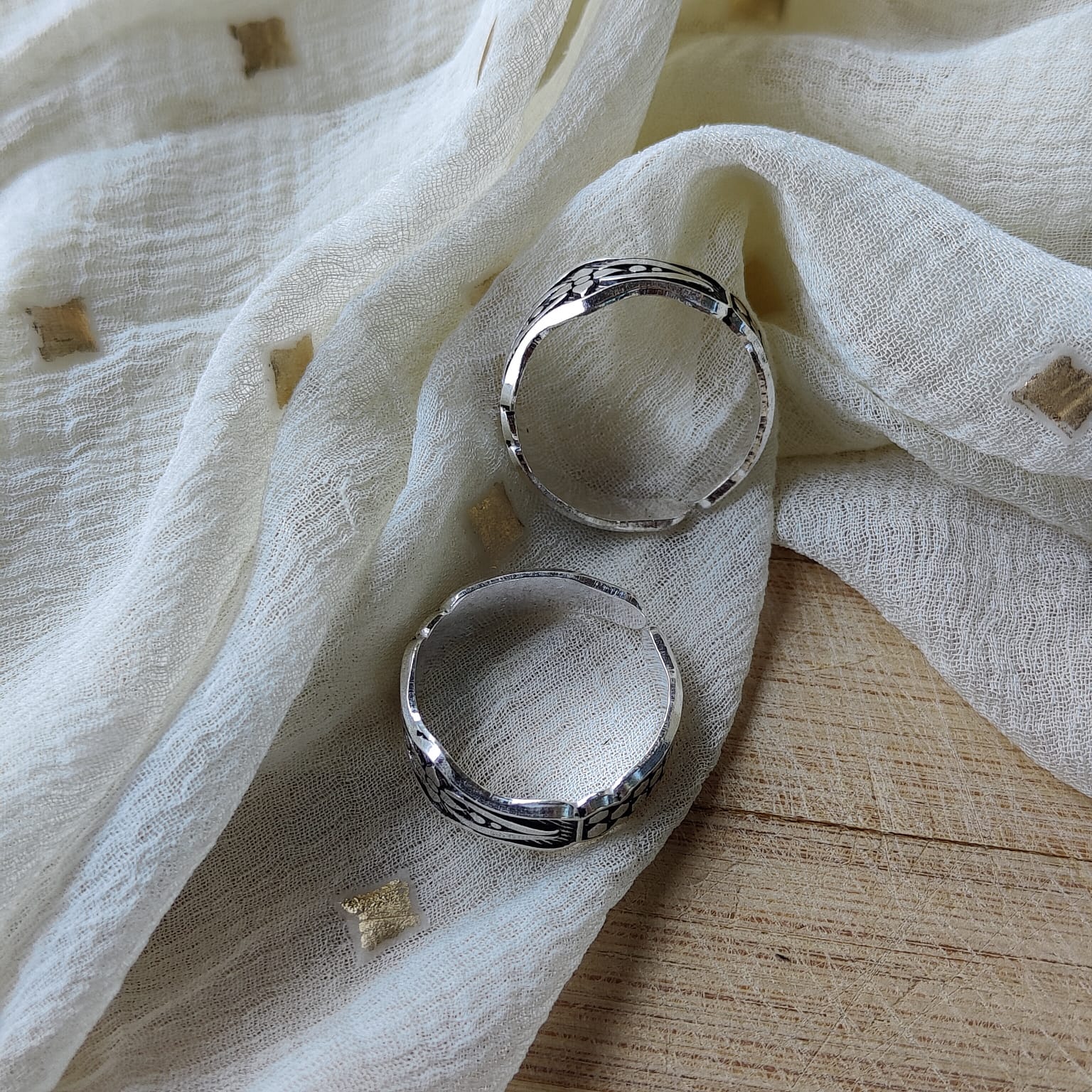 Adjustable Silver Midi Band Dainty Zehen Hippie Band Toe Ring Set