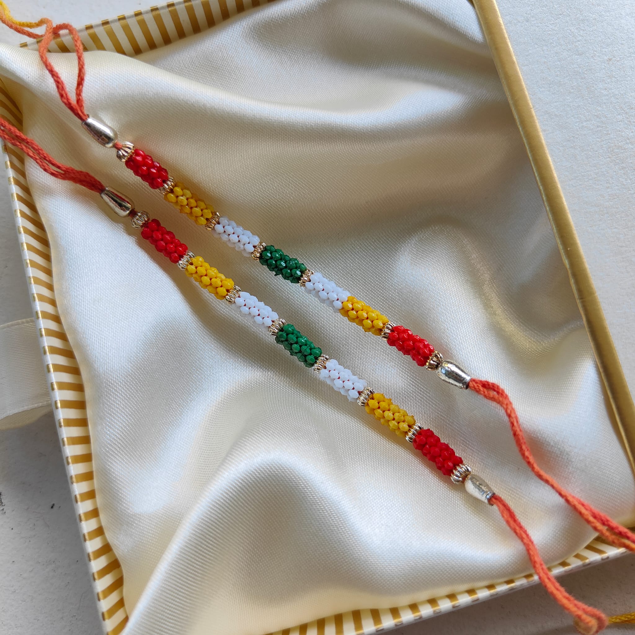 Multicolour Beaded Rakhi for Raksha Bandhan