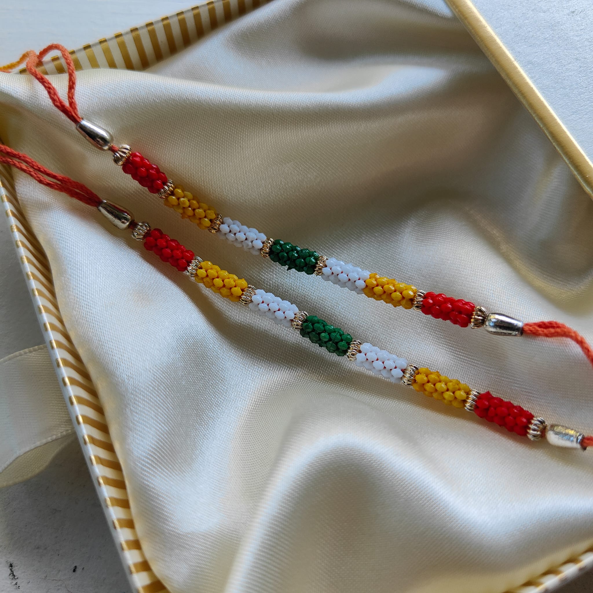 Multicolour Beaded Rakhi for Raksha Bandhan