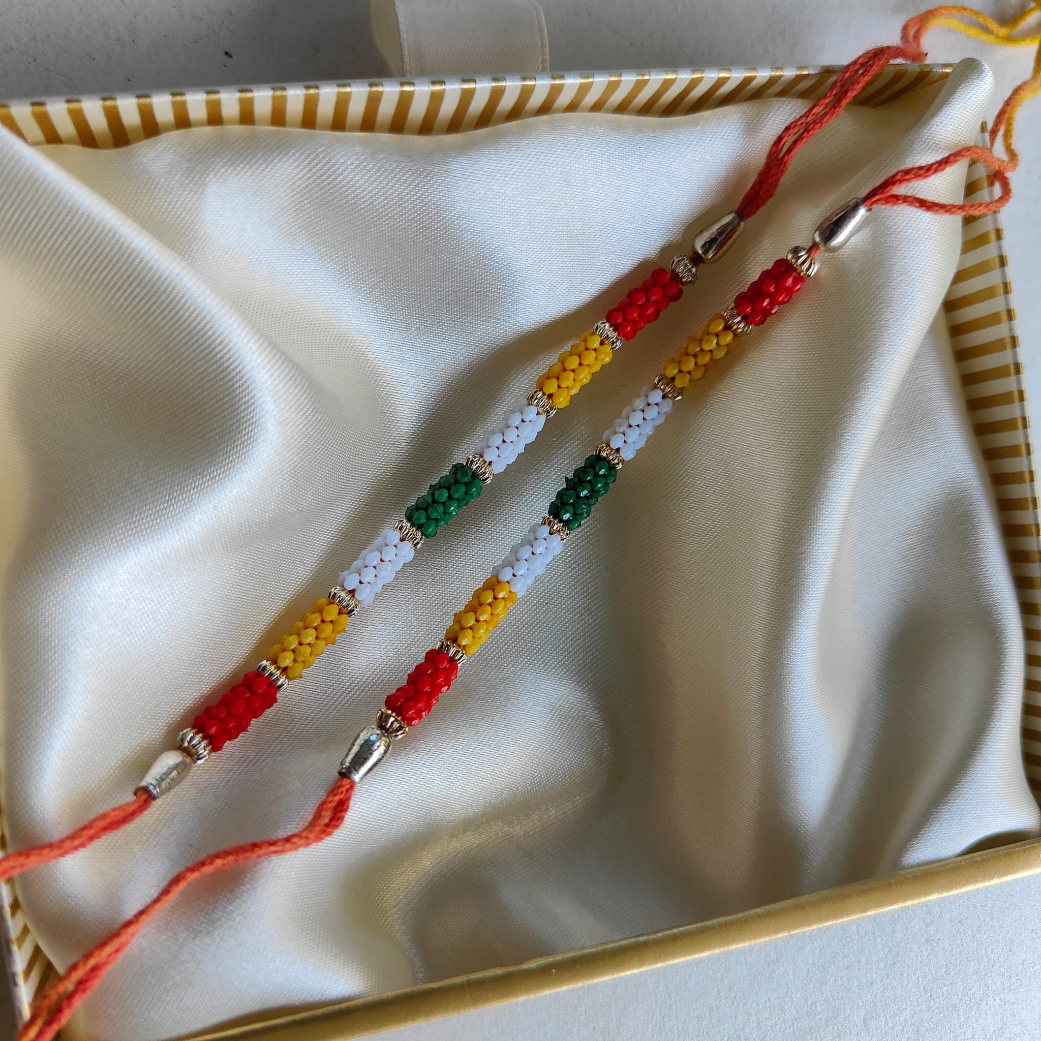 Multicolour Beaded Rakhi for Raksha Bandhan