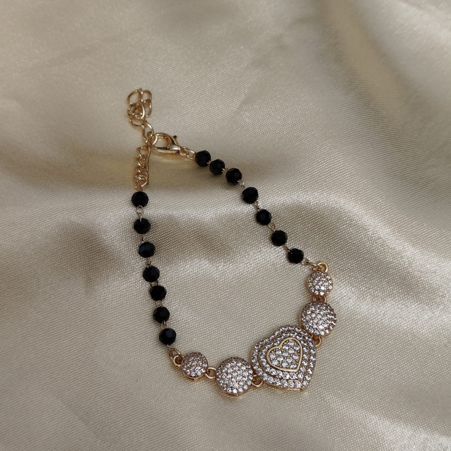 Adjustable Heart Love Rose Fold bracelet