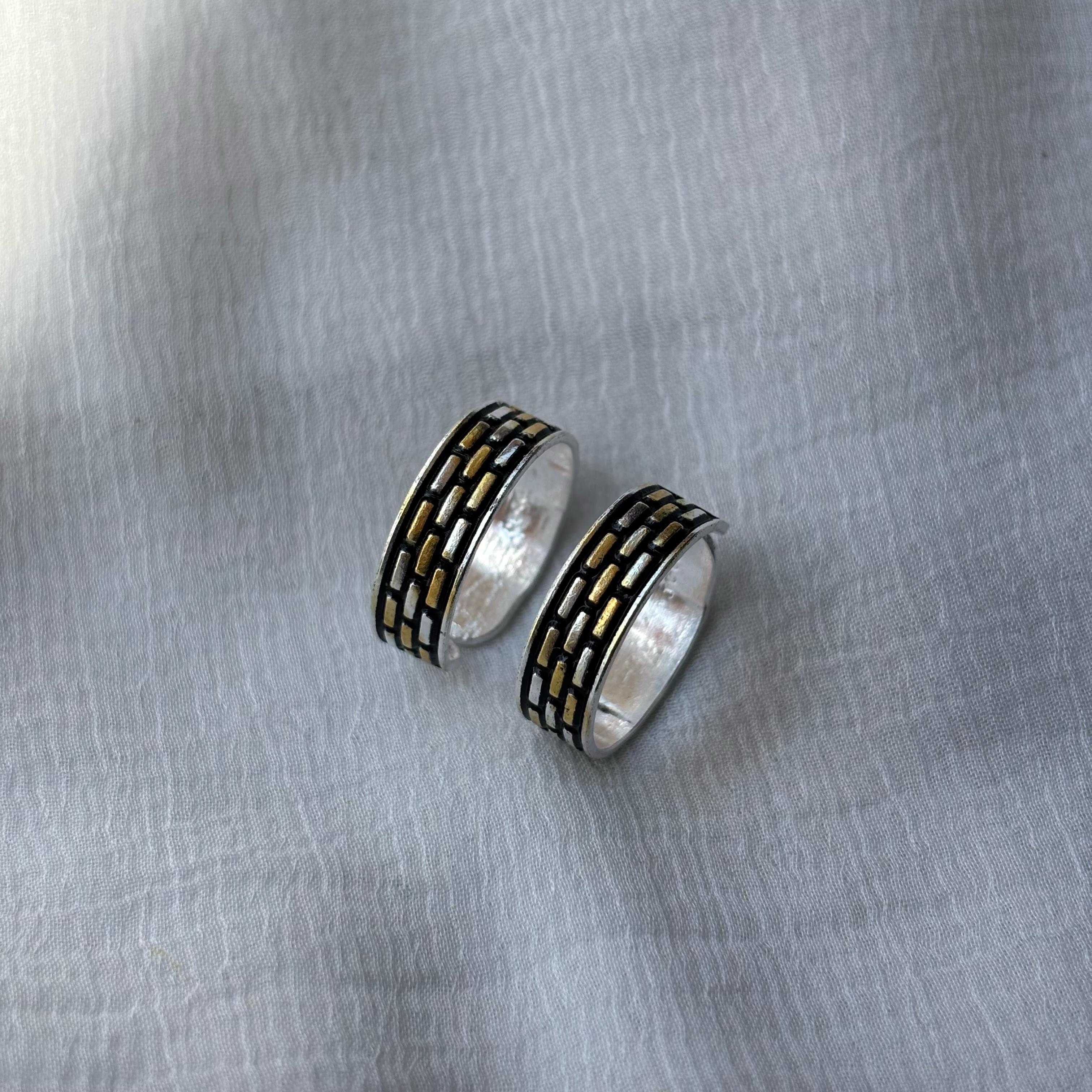 Black Bohemian Midi Beach Stacking Band Toe Ring