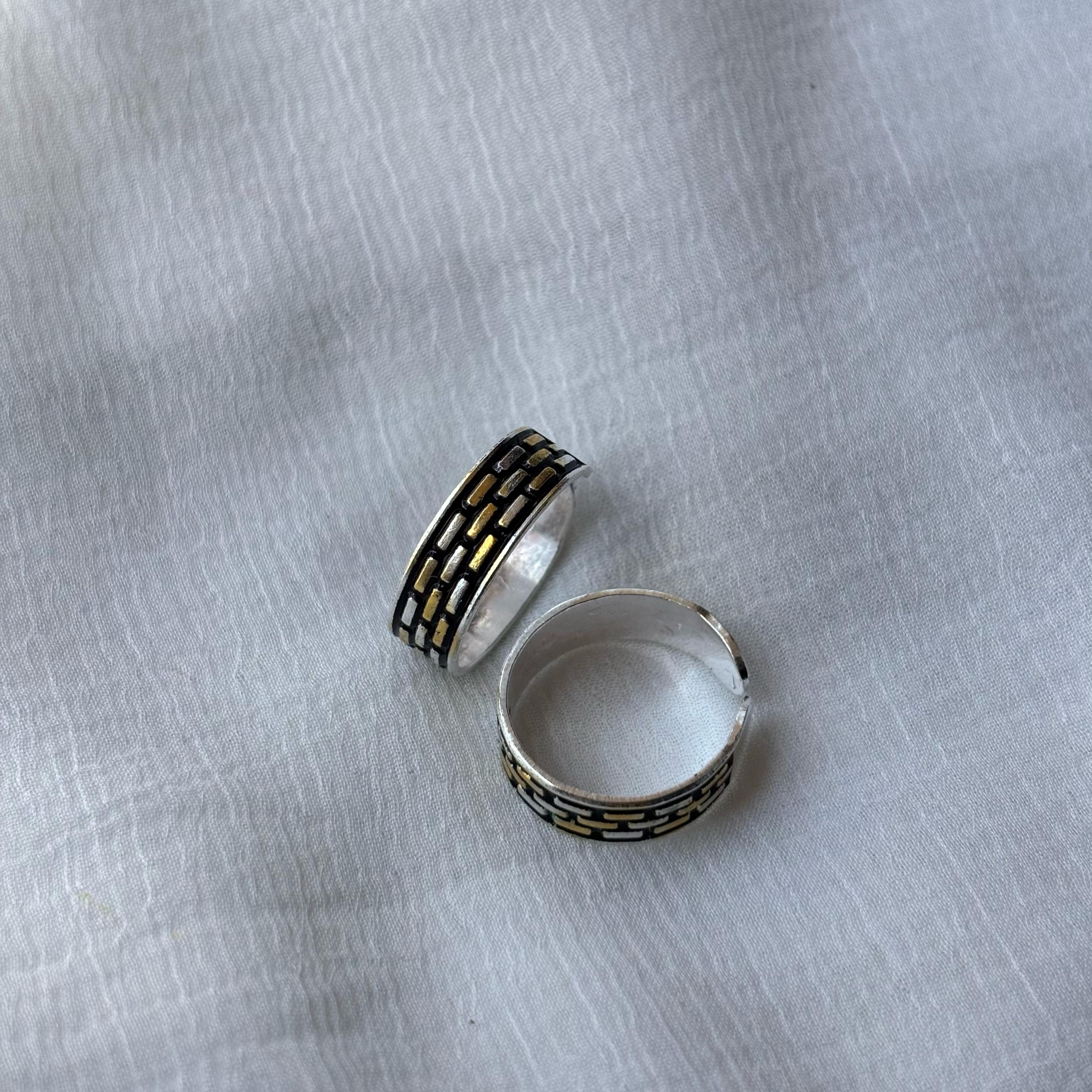 Black Bohemian Midi Beach Stacking Band Toe Ring