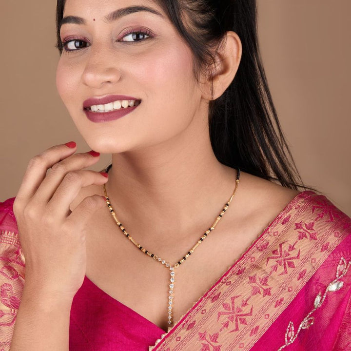 Timeless Elegance Diamond Dokiya Mangalsutra Necklace