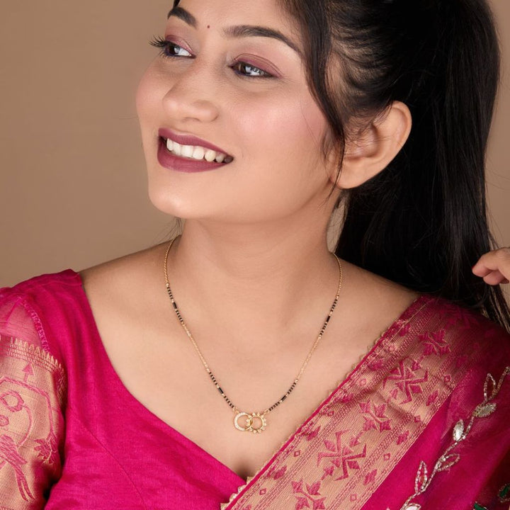 Delicate Twin Ring Dokiya Mangalsutra Necklace– Modern Symbolism