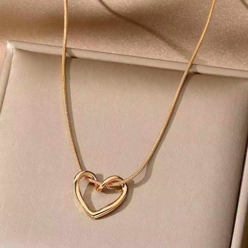 Timeless Love Gold Heart Necklace