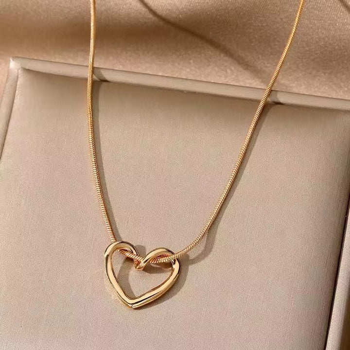 Timeless Love Gold Heart Necklace