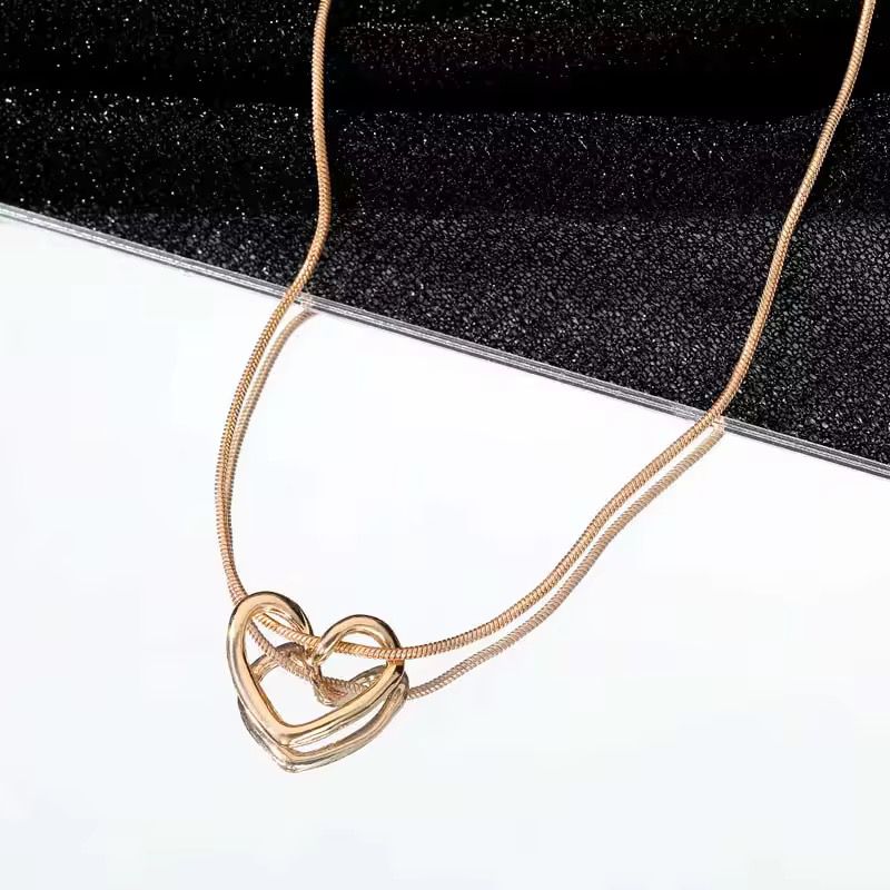 Timeless Love Gold Heart Necklace