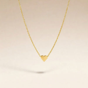 Silver Dainty Crescent Tiny Small Heart Pendant Necklace — Boho Jewellery UK | The Colourful Aura