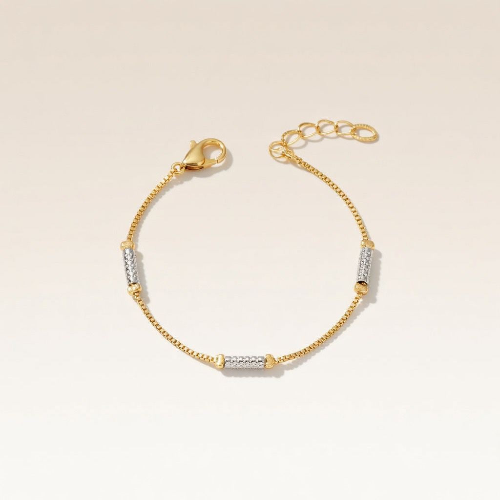 Gold plated Silver Thread Minimalistic Bracelet — Boho Jewellery UK | The Colourful Aura