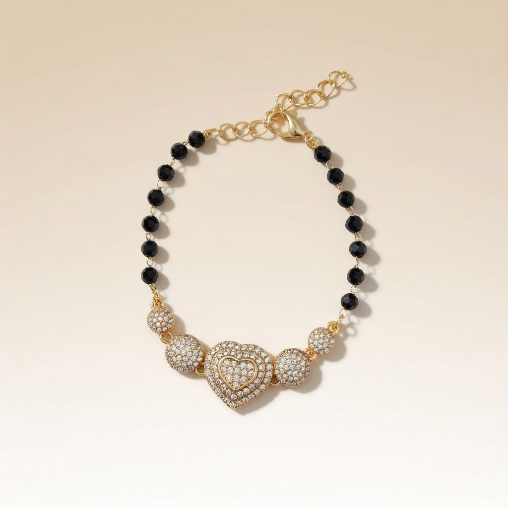 Adjustable Heart Love Rose Fold bracelet