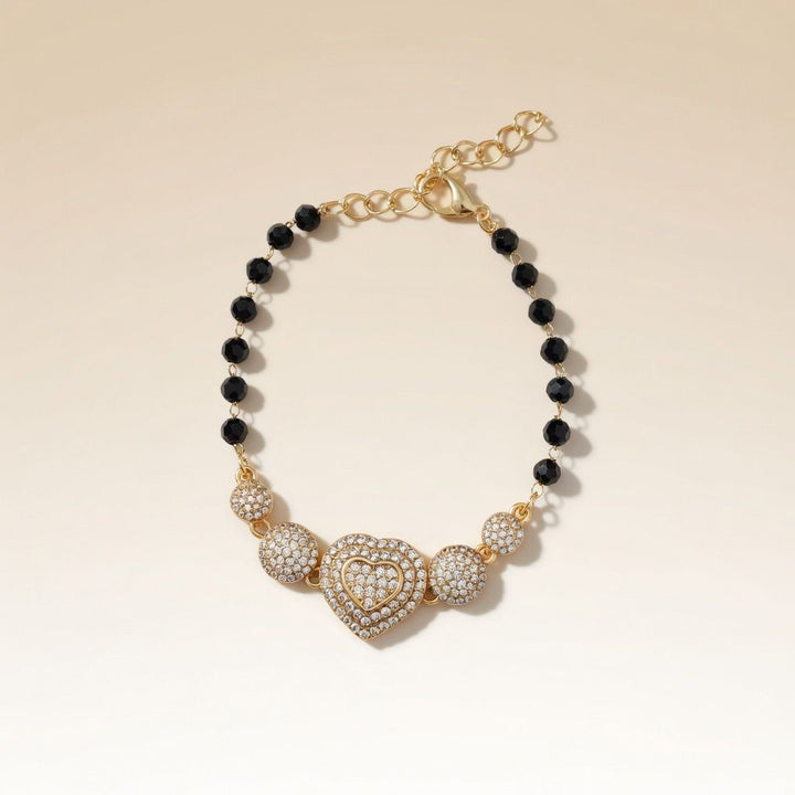 Adjustable Heart Love Rose Fold bracelet