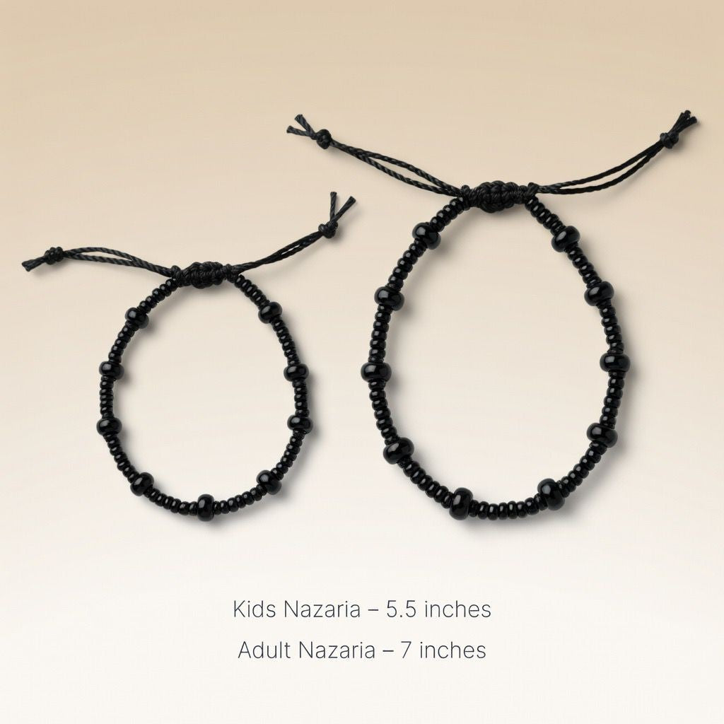Mangalsutra Nazaria Everyday Black Beads Elegant Asian Indian Daily Bracelet — Boho Jewellery UK | The Colourful Aura