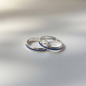 Pure Silver Blue Bohemian Indian Bichiya Slim Toe Ring — Boho Jewellery UK | The Colourful Aura