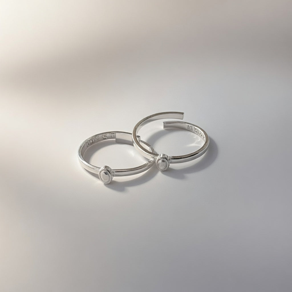 Pure Silver Adjustable Slim Silver Bohemian Bichiya Toe Ring — Boho Jewellery UK | The Colourful Aura