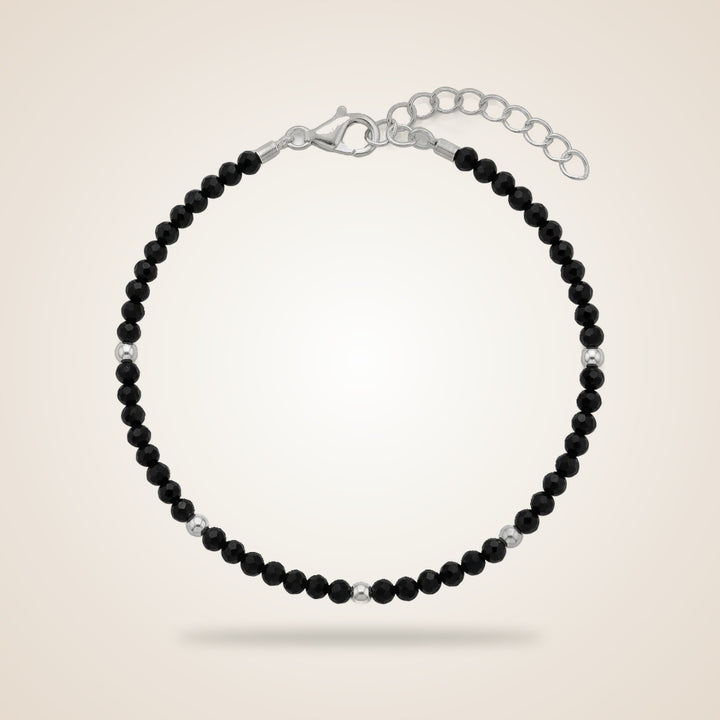 Classic Black Beaded Kids Nazaria Bracelet/Anklet — Boho Jewellery UK | The Colourful Aura