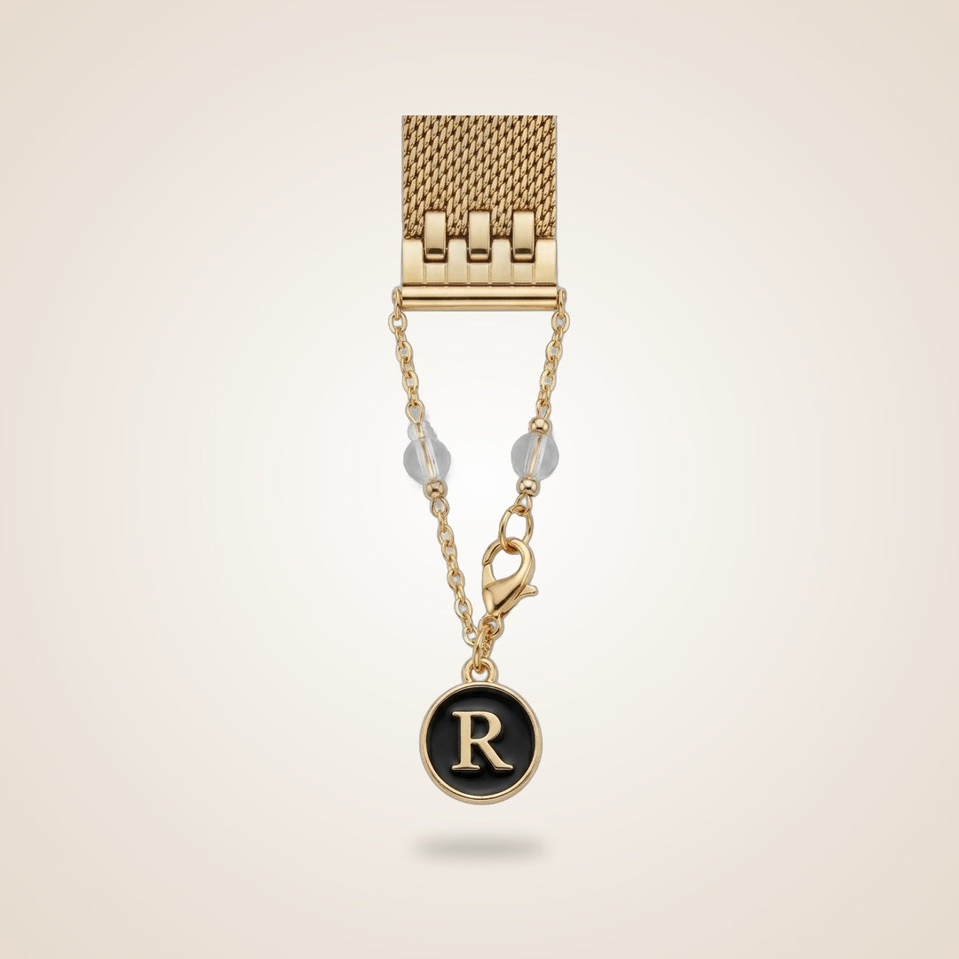 Dainty Personalised Initial IWatch Strap Hanging Charm Jewellery | Boho Jewellery UK | The Colourful Aura