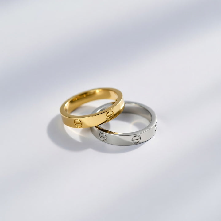 4mm Mens Slim Stainless Steel Fadeless Plain Engagement Couple Band Ring