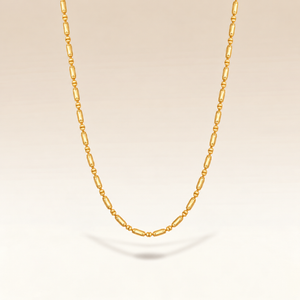 Gold Satellite Bead Chain Necklace 16 Inch — Boho Jewellery UK | The Colourful Aura