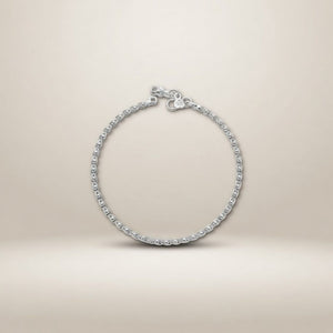 Pure Silver Minimalistic Chain Indie Boho Silver Indian Payal Anklet — Boho Jewellery UK | The Colourful Aura