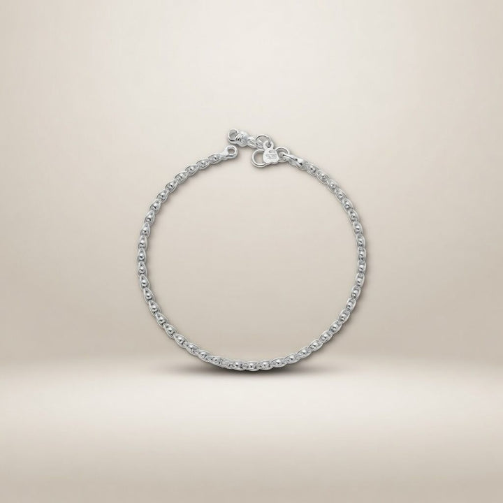 Pure Silver Minimalistic Chain Indie Boho Silver Indian Payal Anklet — Boho Jewellery UK | The Colourful Aura