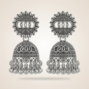 Oxidised Bohemian Indian Asian Bridal Boho Jhumkis — Boho Jewellery UK | The Colourful Aura