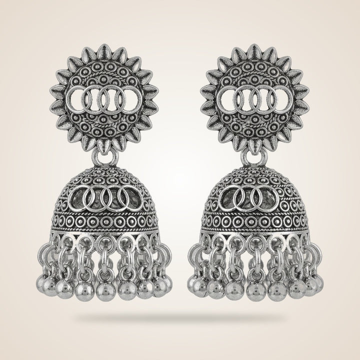 Oxidised Bohemian Indian Asian Bridal Boho Jhumkis — Boho Jewellery UK | The Colourful Aura