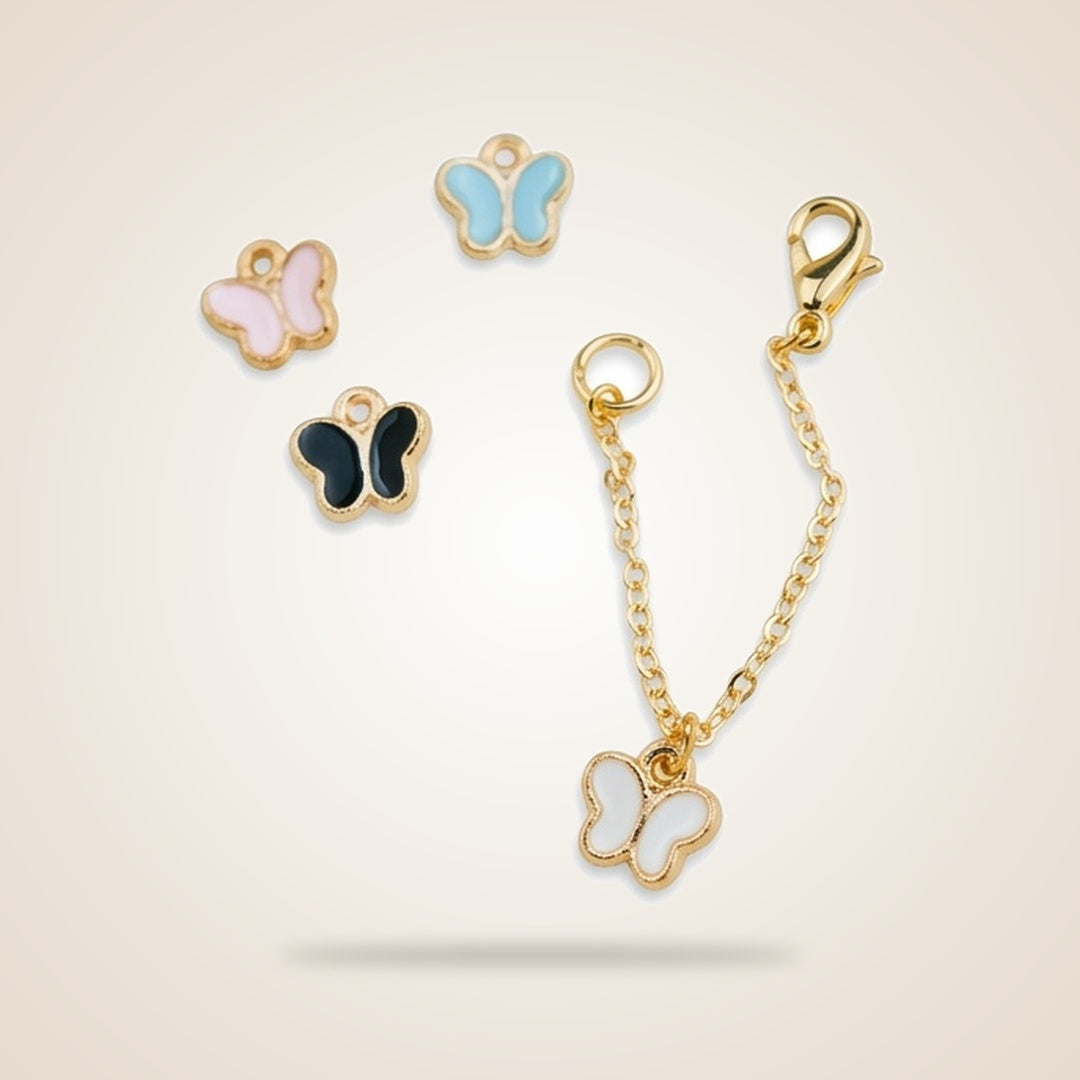Small Colourful Butterfly Dangle IWatch Strap Jewellery Charm | Boho Jewellery UK | The Colourful Aura