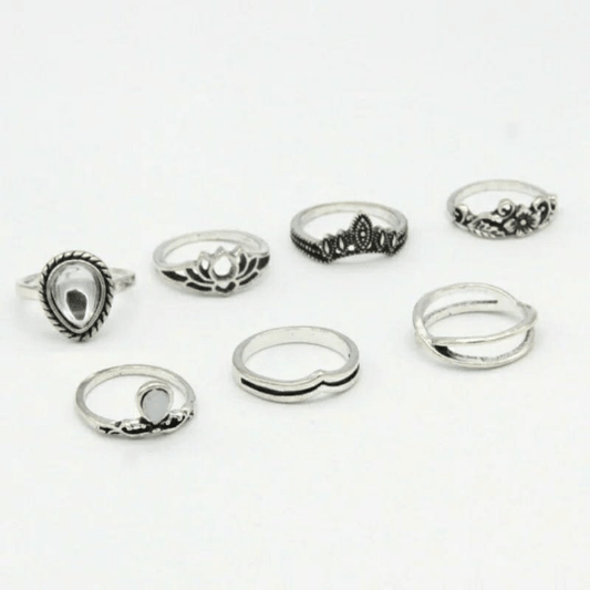 Metallic Tribal Rings