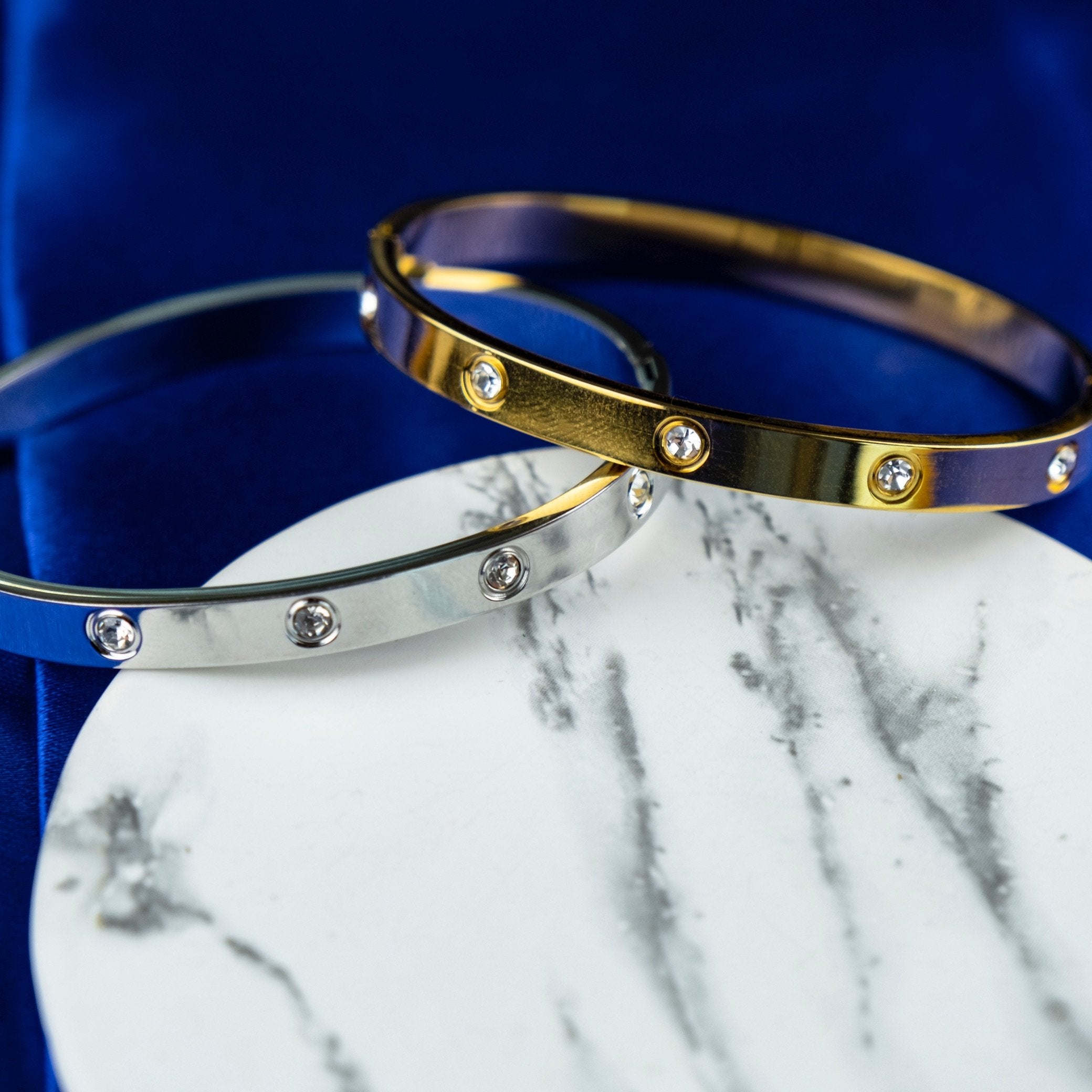 Two tone sales cartier bangle