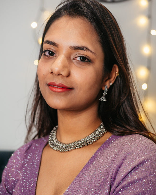 Oxidized Boho Drop Ethnic Earrings