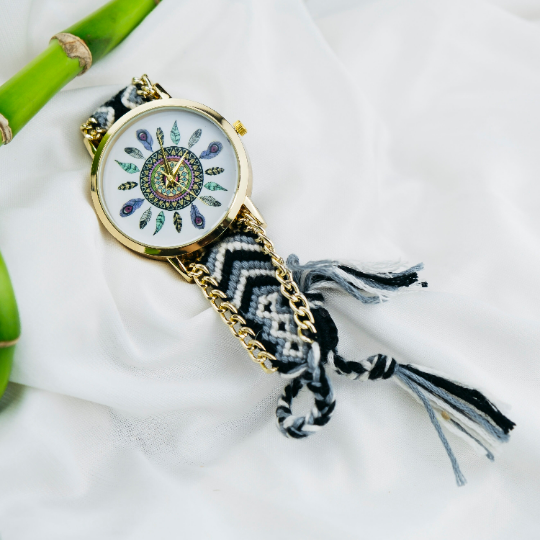 Boho Mandala Art Colourful Bracelet Bohemian Wrist Watch
