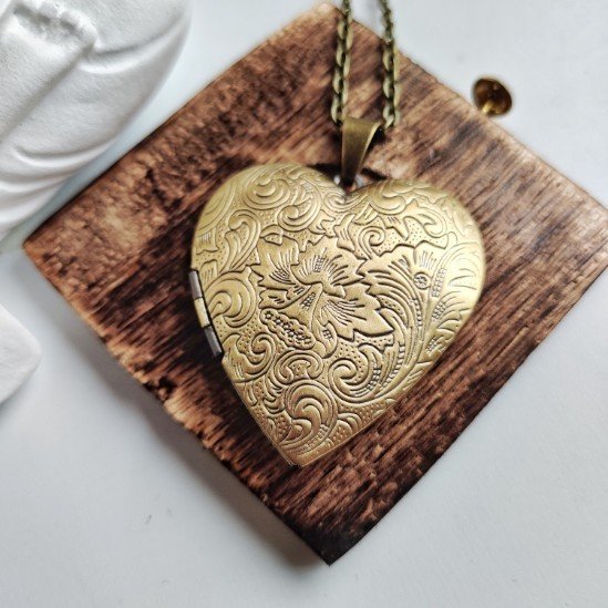 Personalized Photo Album Locket, Personalized Necklace Jewelry, Miss You gift, Vintage Personal Photo Pendant, Gifts for Mom, Picture Locket