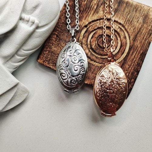 Personalised Photo Locket, Family Album Necklace Jewelry, Miss You gift, Vintage Personal Photo Pendant, Gifts for Mom, Picture Locket