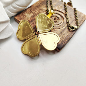 Golden Heart Necklase