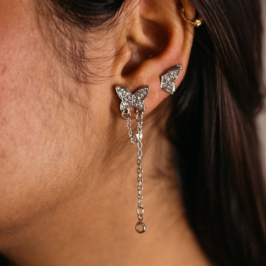 Long Butterfly Ear Cuffs