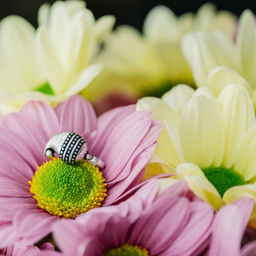 Antique Quality Oxidised Non Pierced Clip On Boho Asian Nose Ring