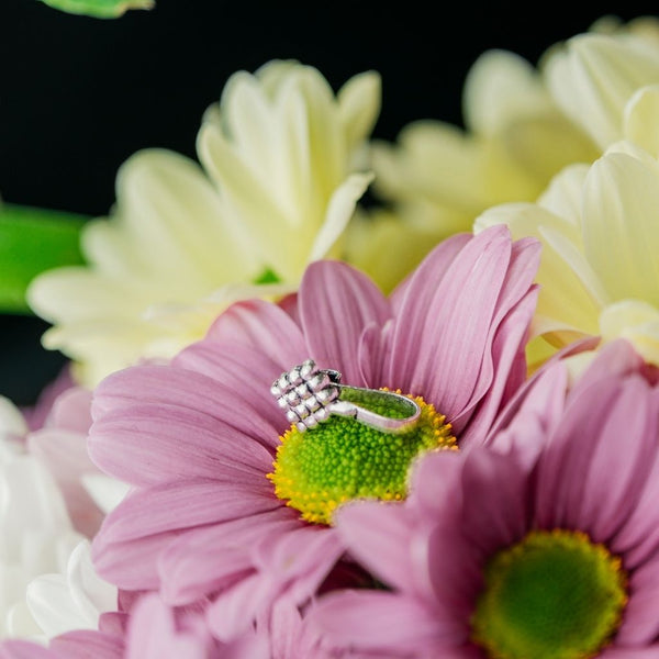 Antique Square Dots Oxidised Tribal Gypsy Non-Pierced Clip-On Nose Pin