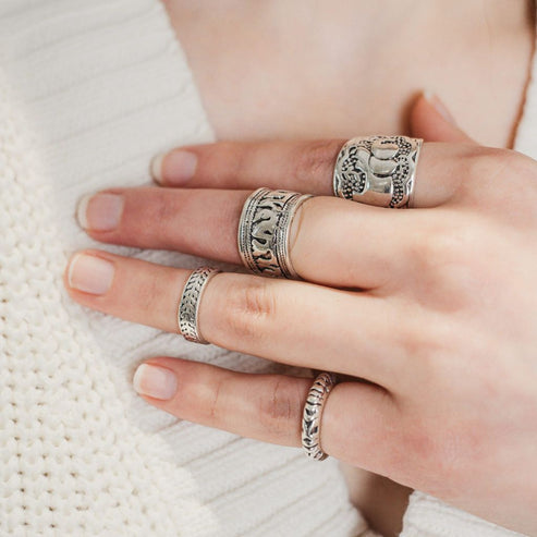 Boho Beach stacking ring set