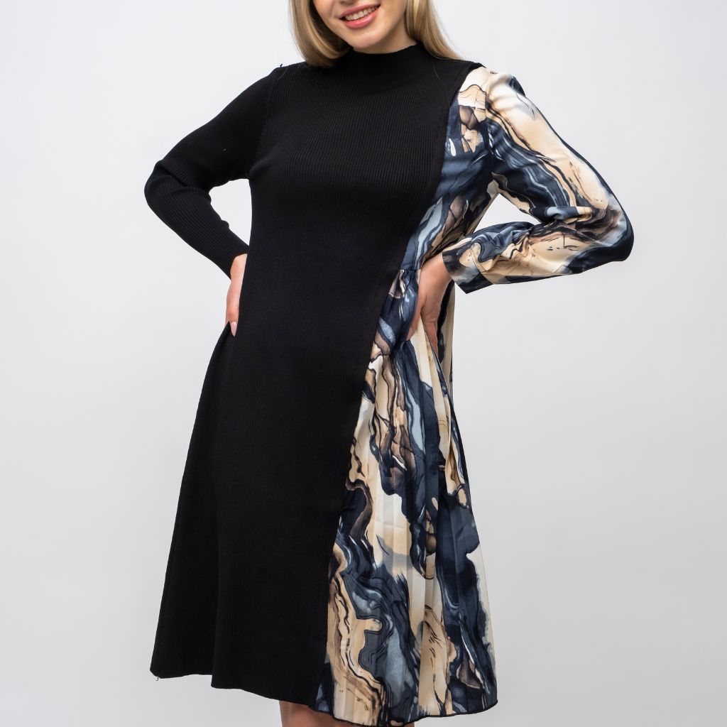 Long sleeve outlet flare dress