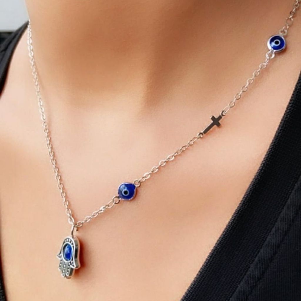 Half Evil Eye Necklace