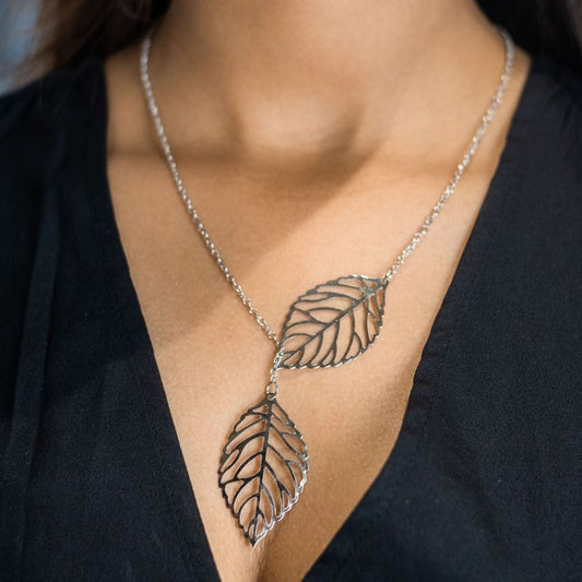 Leaf Lariat Necklace