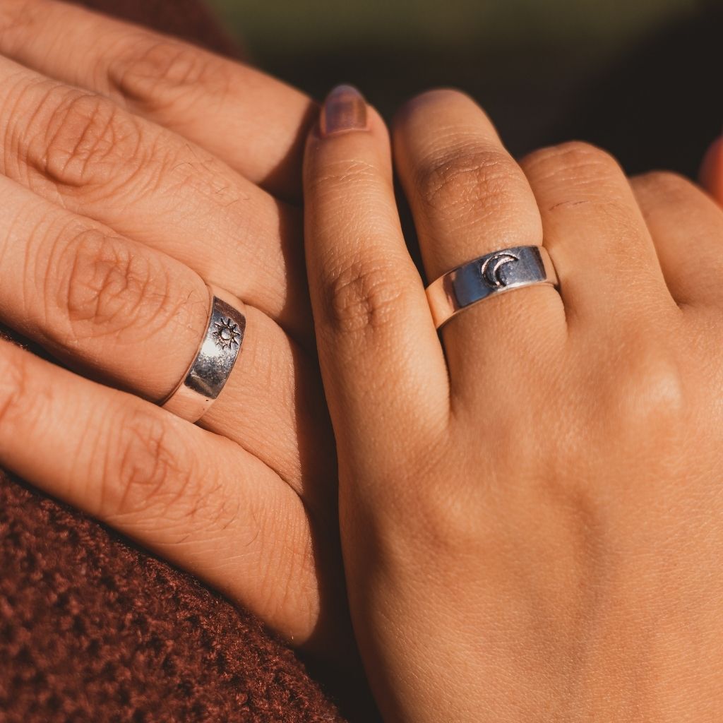 His and Hers Promise Ring Set