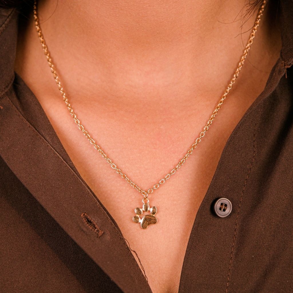 Dog footprint hot sale necklace