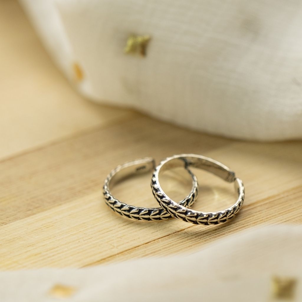 Leaf Bohemian Band Toe Ring