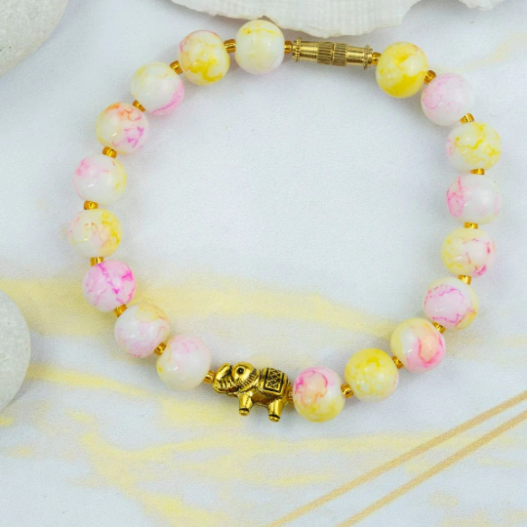 Marble Beaded Screw Bracelets