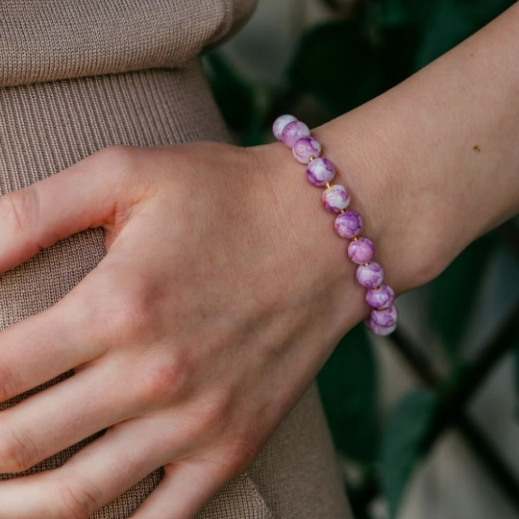 Glass Beaded Screw Bracelets