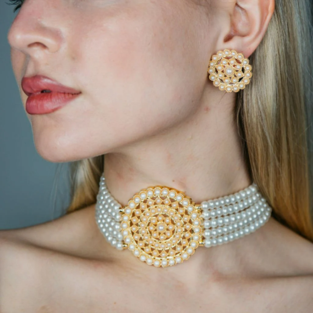 Pearl choker best sale